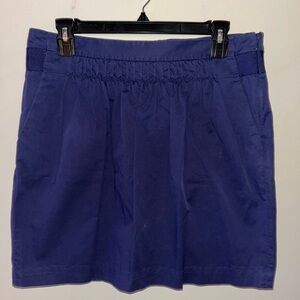 Banana Republic Navy Blue Elastic Stretchy Mini Skirt, Size 10 Women's